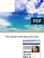 Cloud Computing: Based On A Presentation by Farhad Javidi at Course Technology Conference 2009