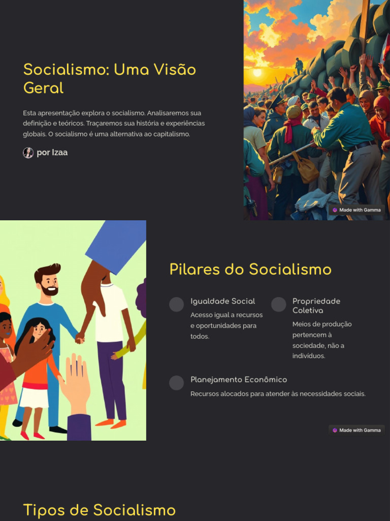 Visão Geral do Socialismo e Seus Pilares | PDF