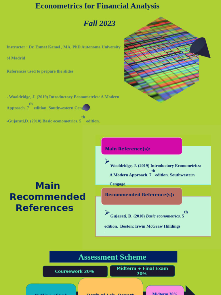 Theme1 Econometrics Methods for Investment Analysis PDF