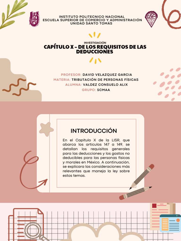 Requisitos de Deducciones Fiscales | PDF | Razonamiento deductivo