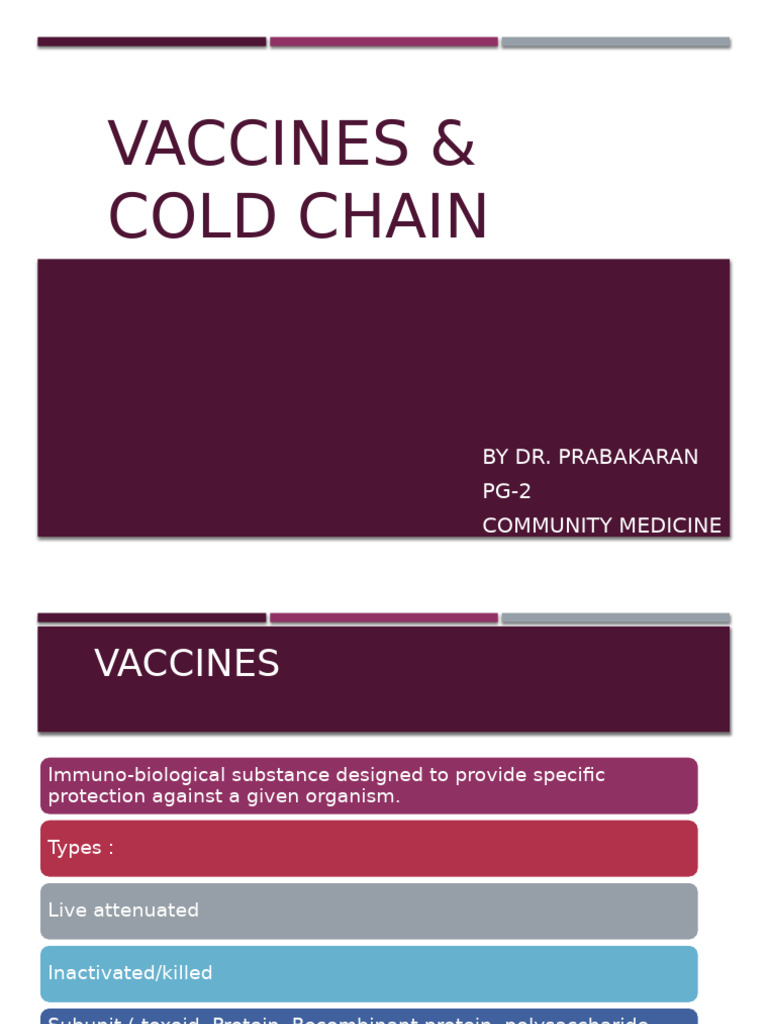 Vaccines and Cold Chain Management Guide | PDF | Vaccines | Public Health