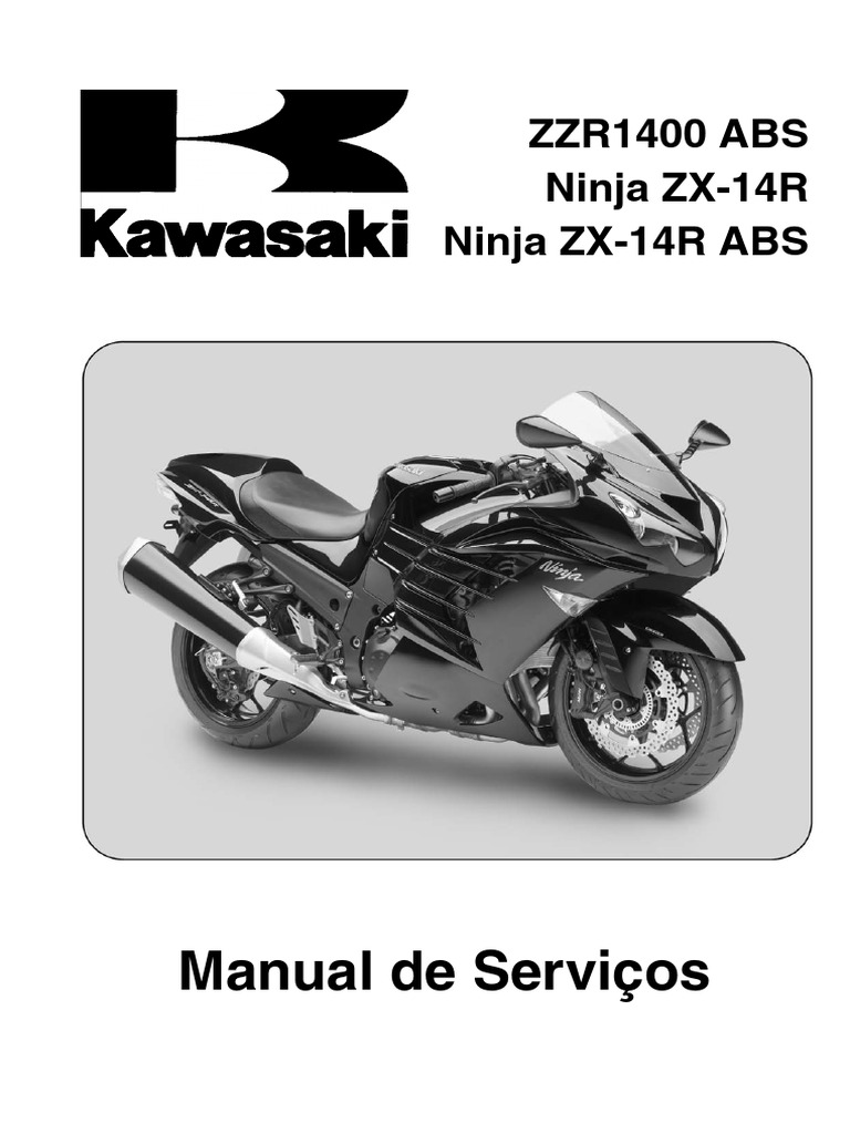 Manual de Serviços Ninja ZX14R ABS PDF Motores Freio