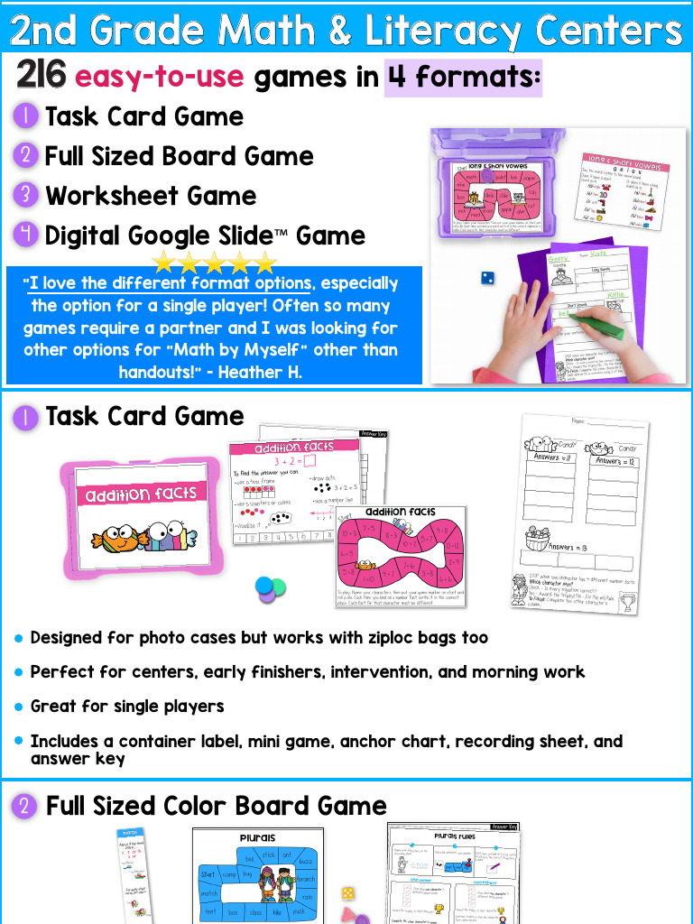 Easy-To-Use: Games in 4 Formats | PDF | Word | Languages