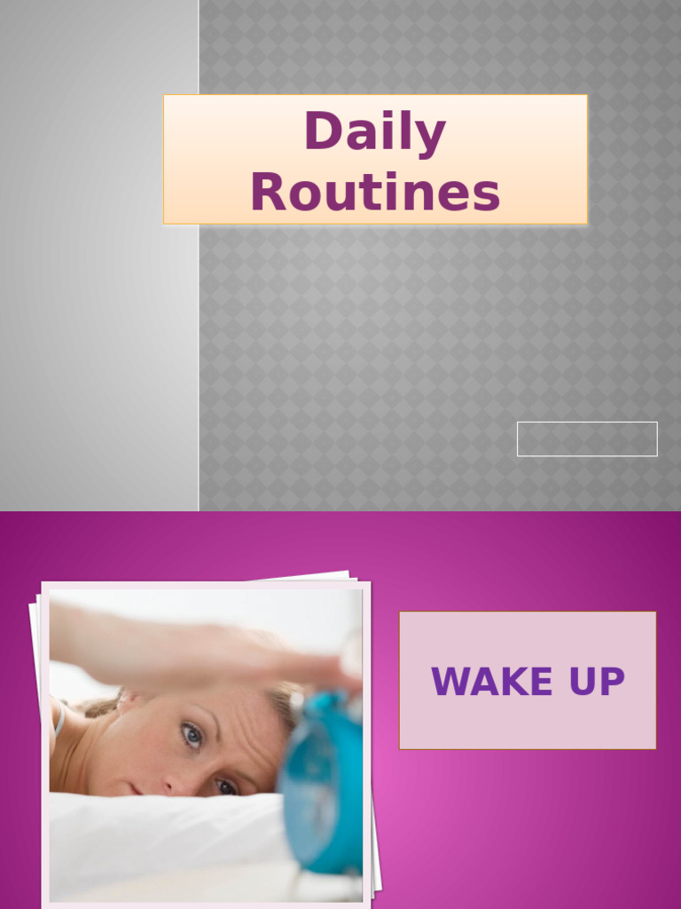 Daily Routine Steps for Success | PDF