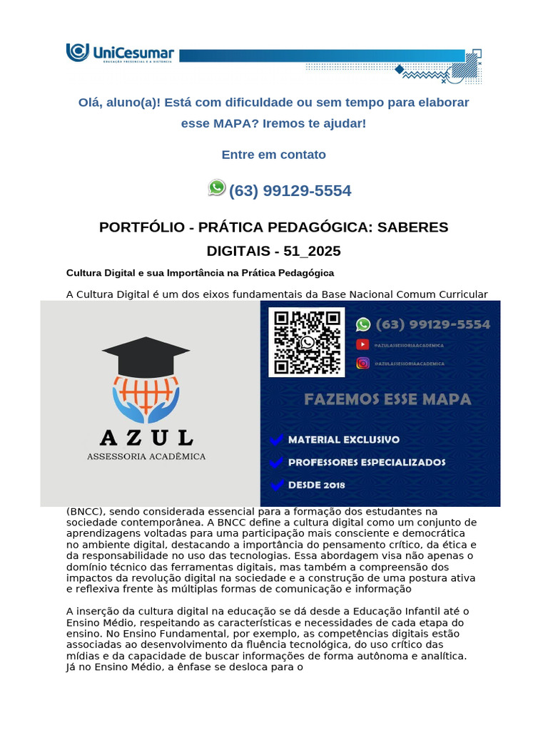Cultura Digital na Educação Básica | PDF | Pedagogia