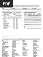 Job Safety Analysis Form