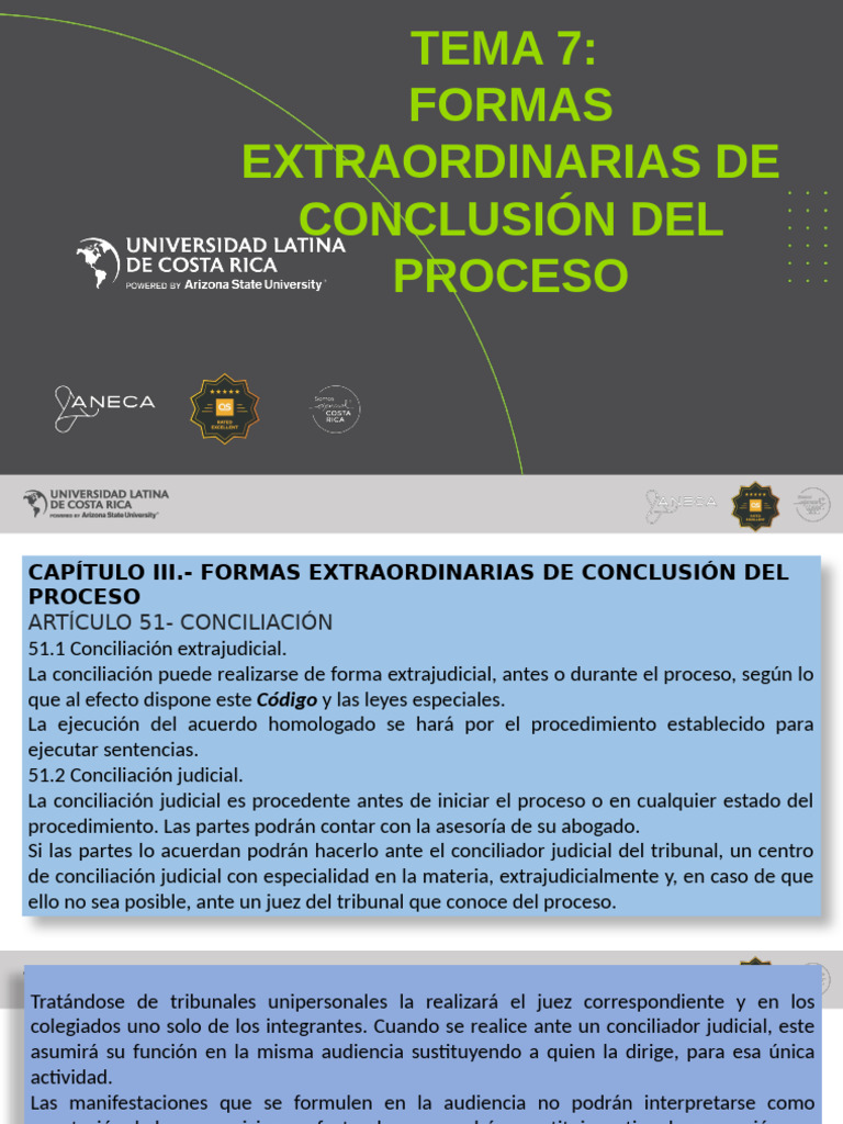 Formas Extraordinarias de Conclusión del Proceso | PDF | Demanda ...