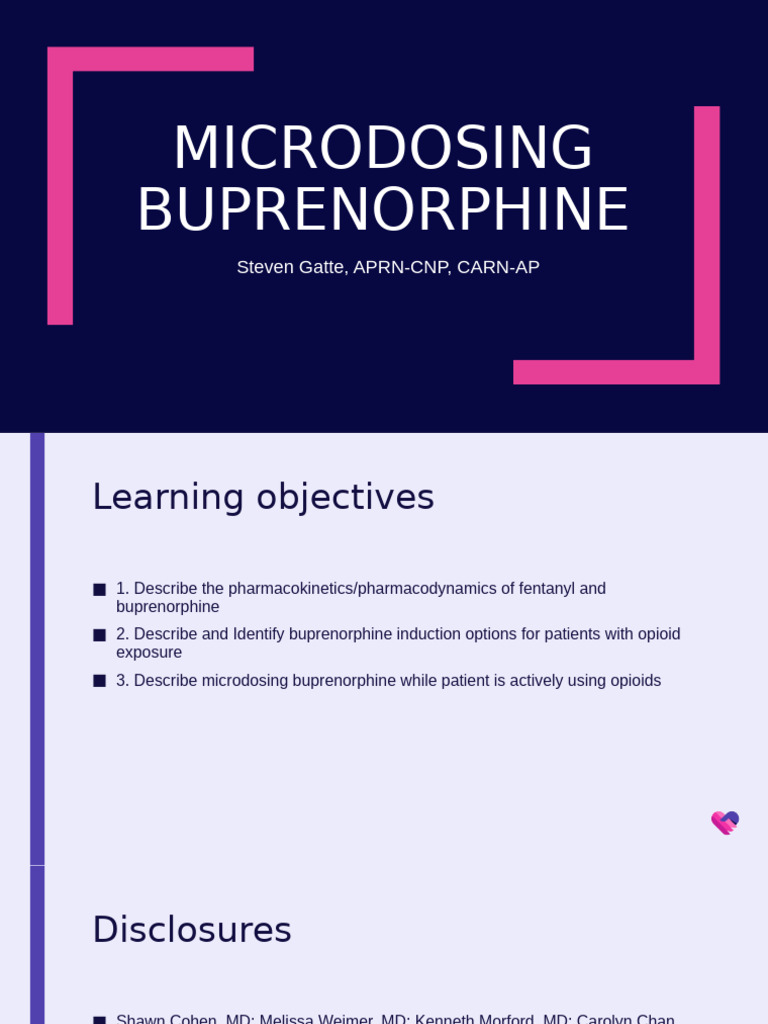 Microdosing Buprenorphine Strategies | PDF | Opioid Use Disorder ...