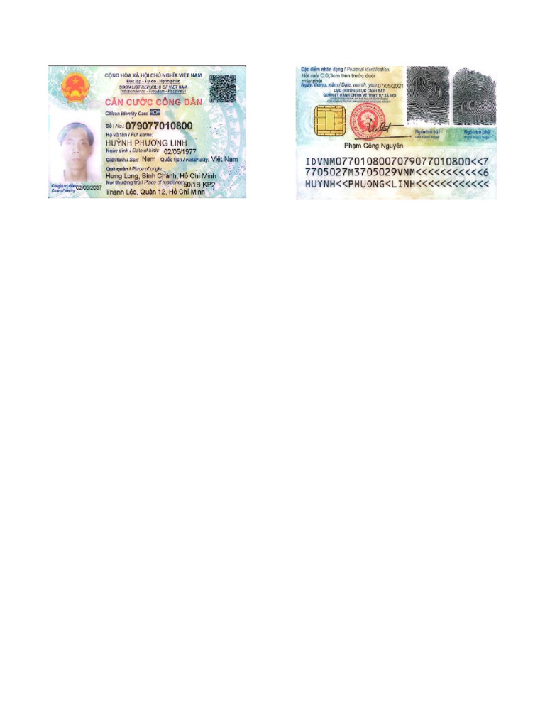 CCCD Linh | PDF
