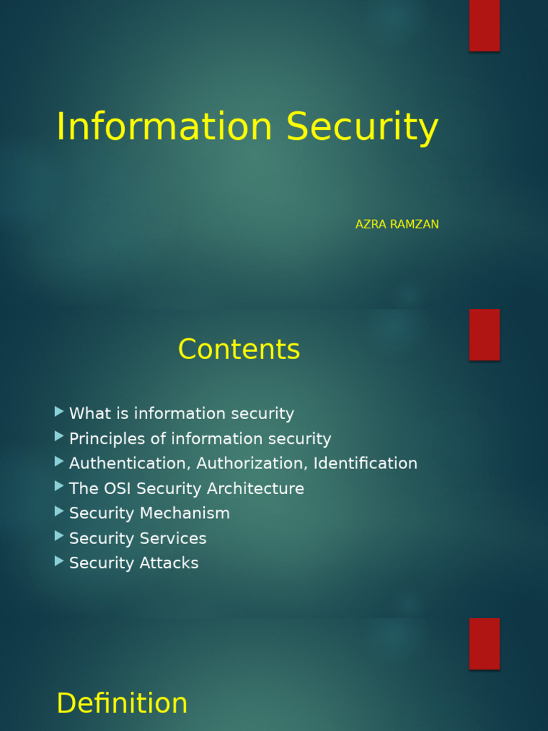 Essentials of Information Security Concepts | PDF | Information ...