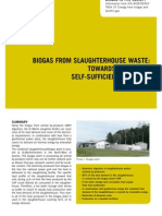 Biogas From Slaughterhouse Waste