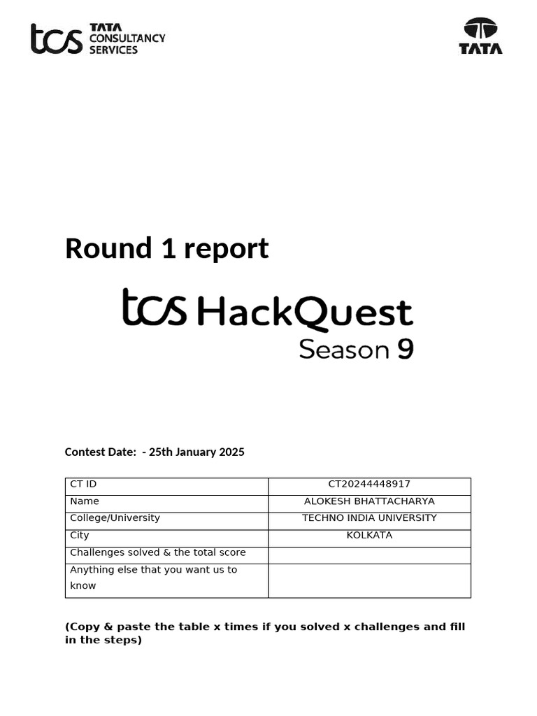 HackQuest 2025: Round 1 Insights | PDF | String (Computer Science) | Code