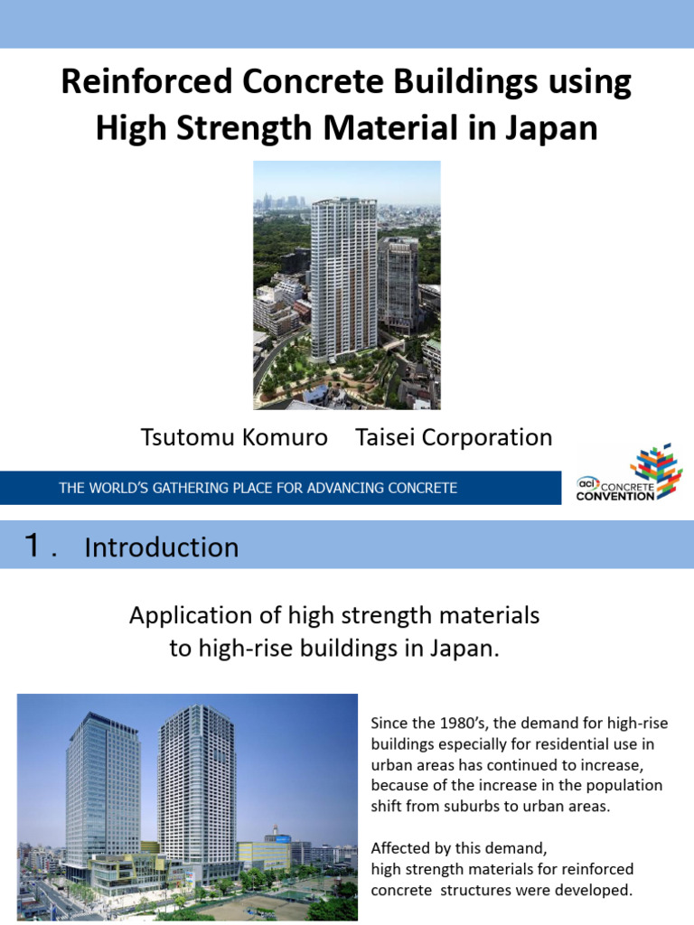 RC Building Using HSC in Japan | PDF | Concrete | Strength Of Materials