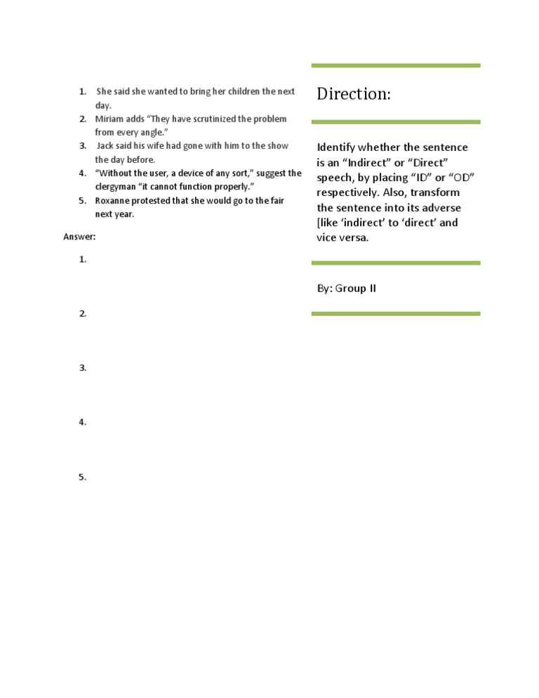 Direction | PDF