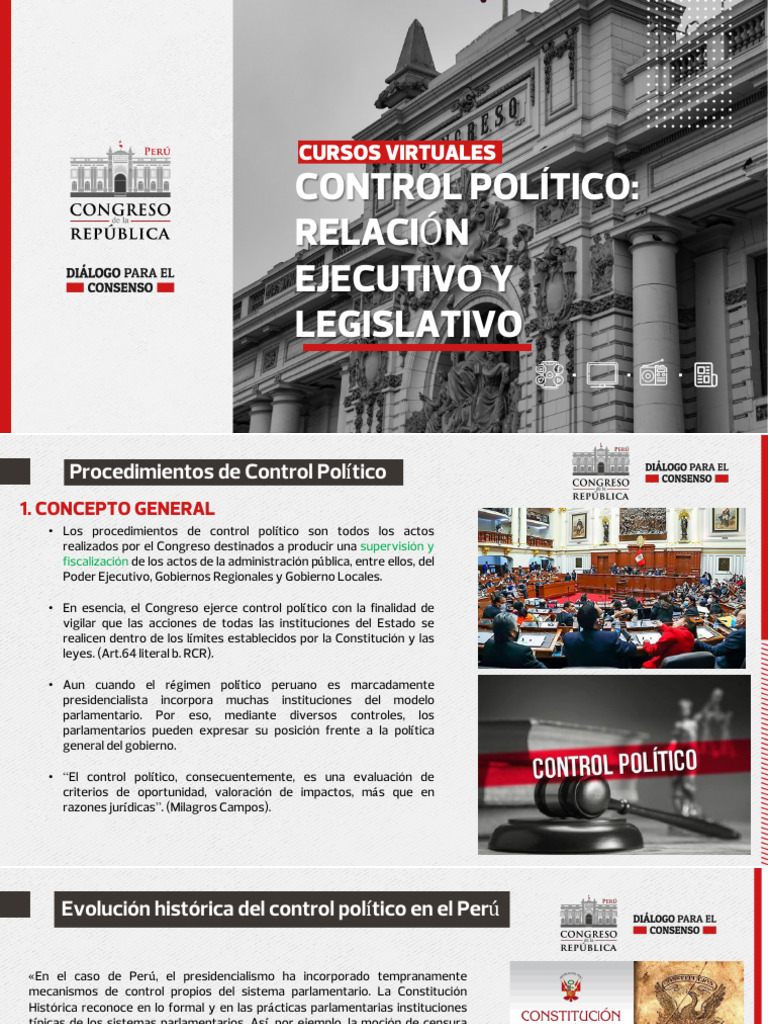 Control Político en el Perú: Ejecución y Procedimientos | PDF | El ...
