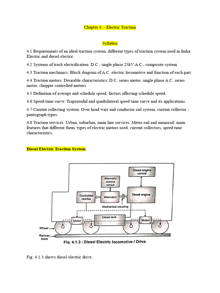 Types of Electric Traction Systems | PDF | Electric Motor | Direct Current