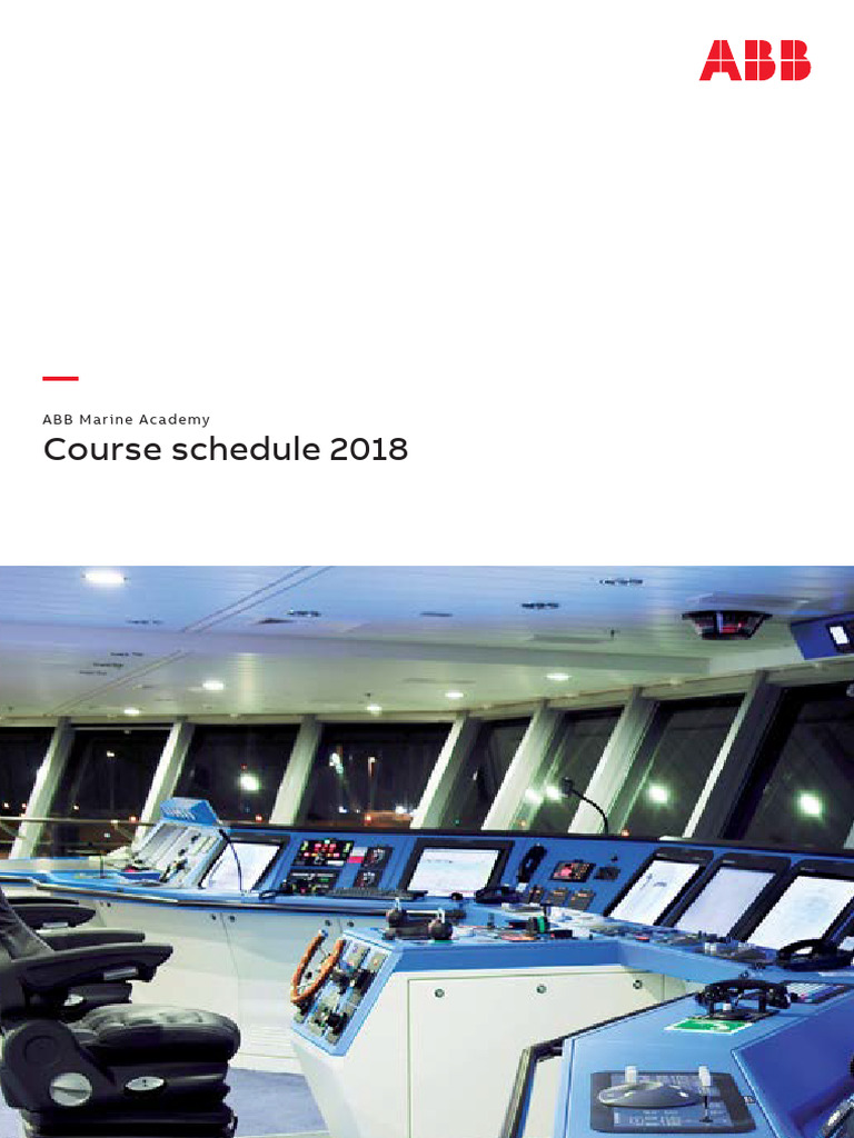ABB Marine Academy Schedule 2018 | PDF | Electricity