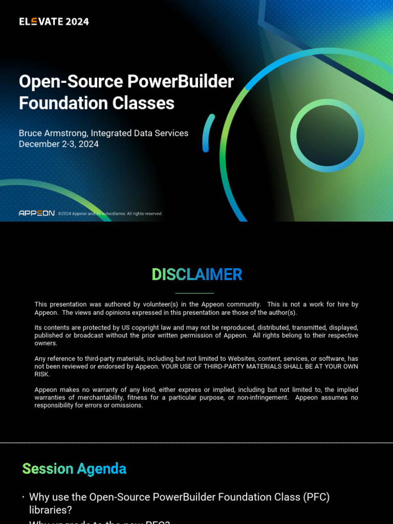 Elevate 2024 - Open Source PowerBuilder Foundation Classes | PDF ...