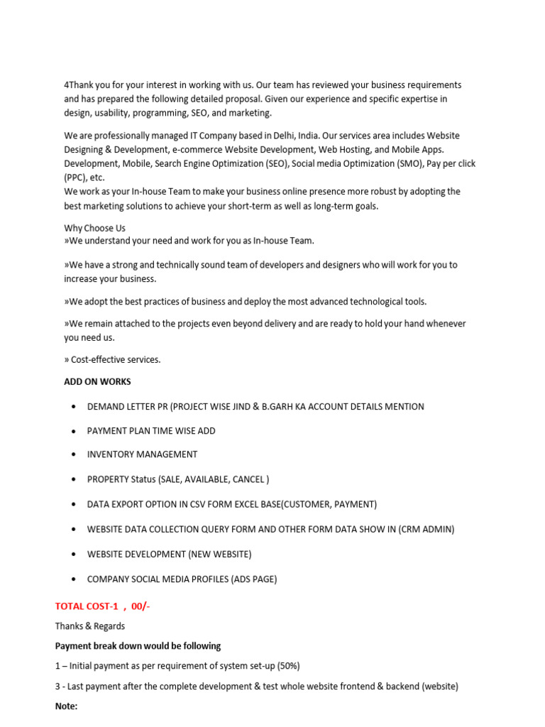Addon Work New Site | PDF