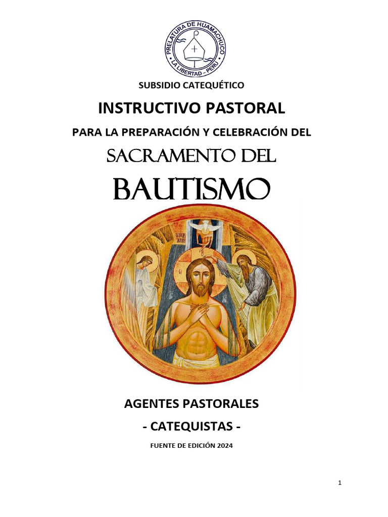 Instructivo para Formación Del Sacramento Del Bautismo | PDF | Bautismo ...