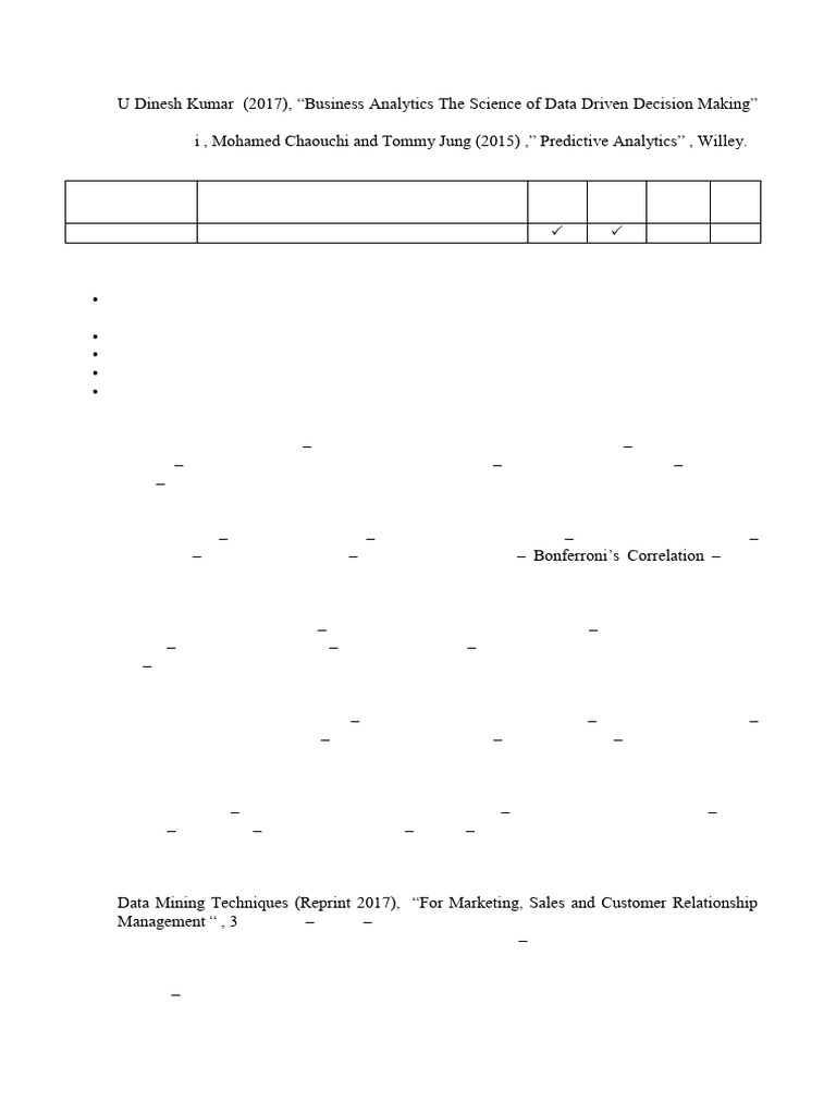 Marketing Analytics (BA) - Syllabus7456456 | PDF | Data Mining | Analytics