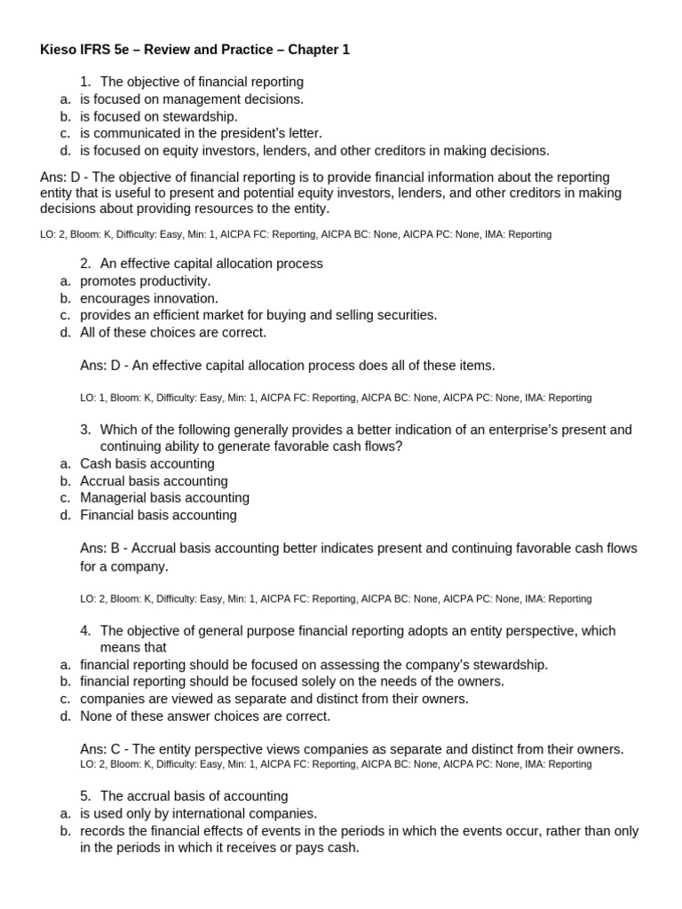 Financial Reporting Objectives and Standards | PDF | Generally Accepted ...