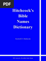 Hitchcock's Bible Names Dictionary