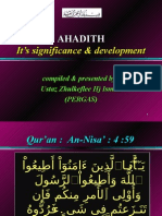 "AHADITH - It's significance & development"