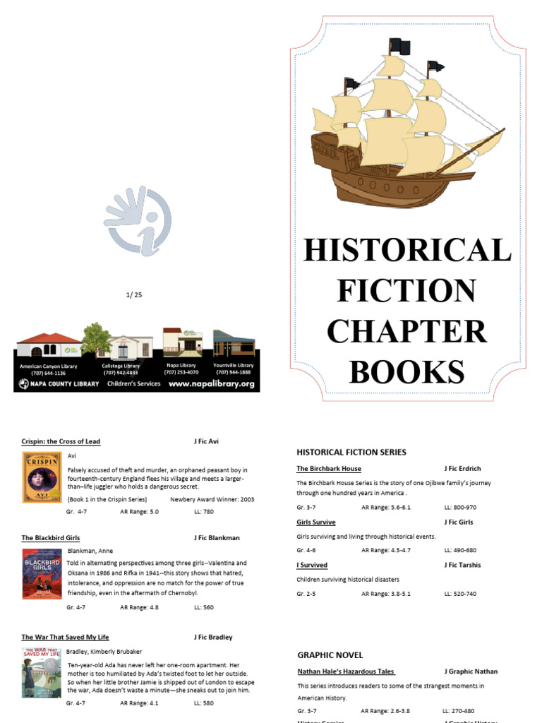 Historical Fiction Booklet - 202503031620294866 5 | PDF