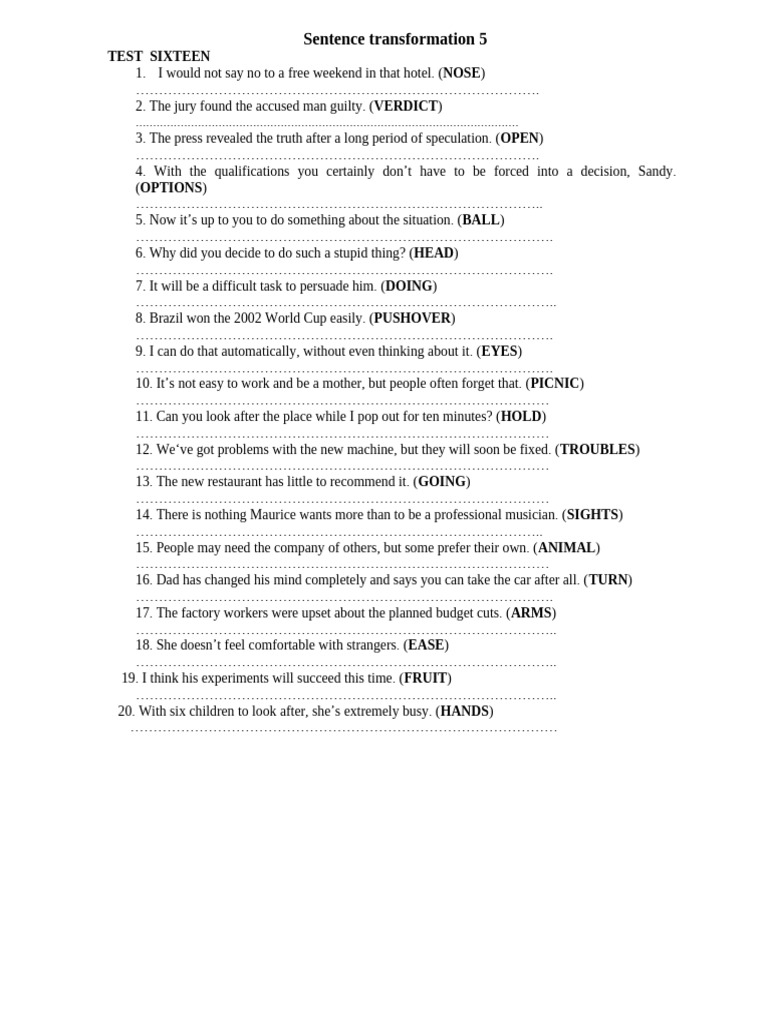 Test 16 - Online | PDF
