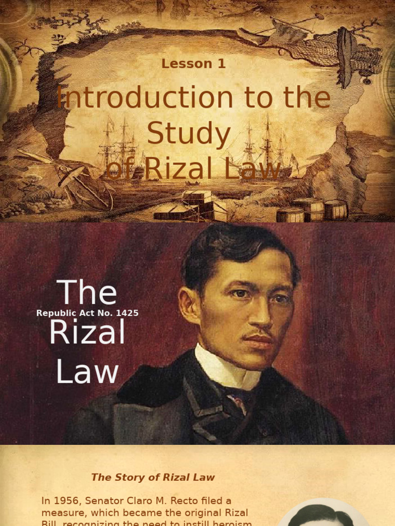 1 - Introduction To The Study of Rizal Law | PDF | Justice | Crime ...