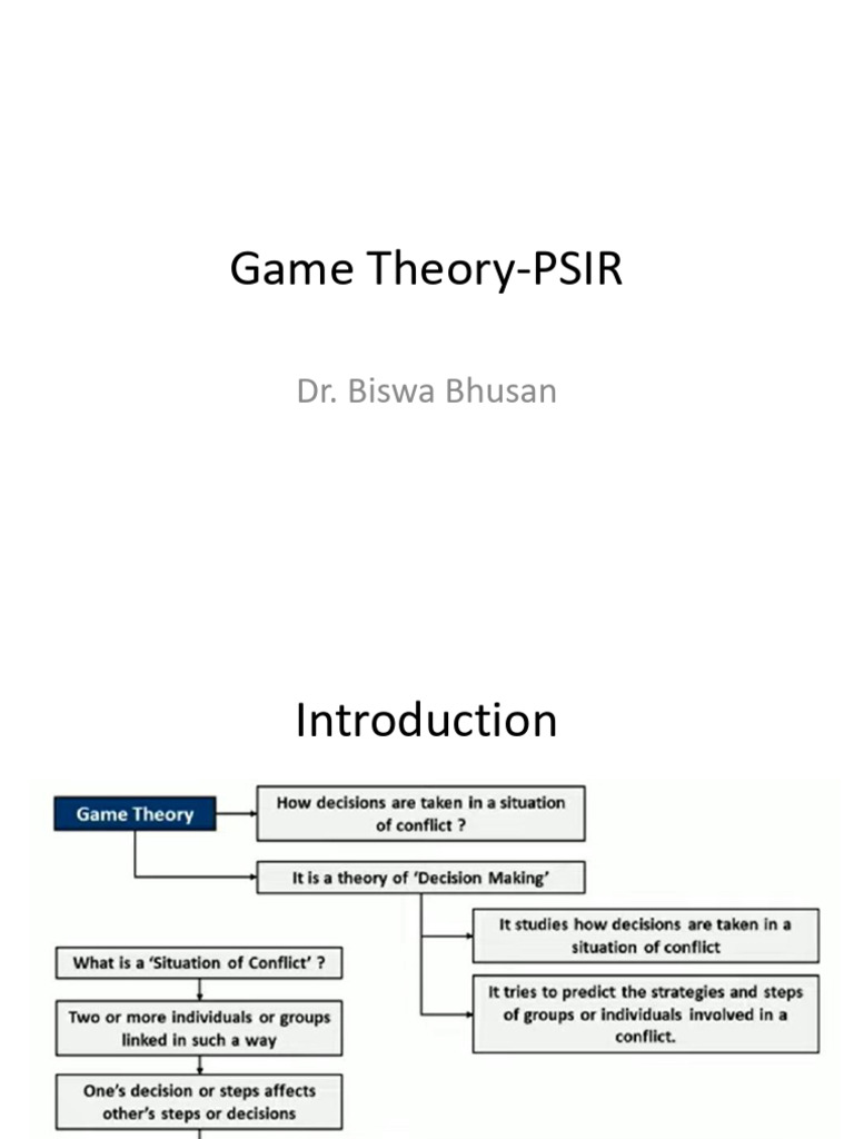 Game Theory in International Relations | PDF