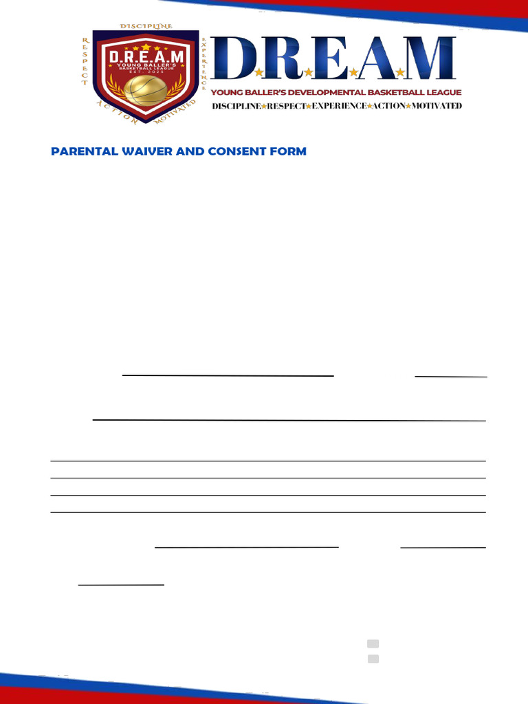 Parental Consent Form for Basketball | PDF