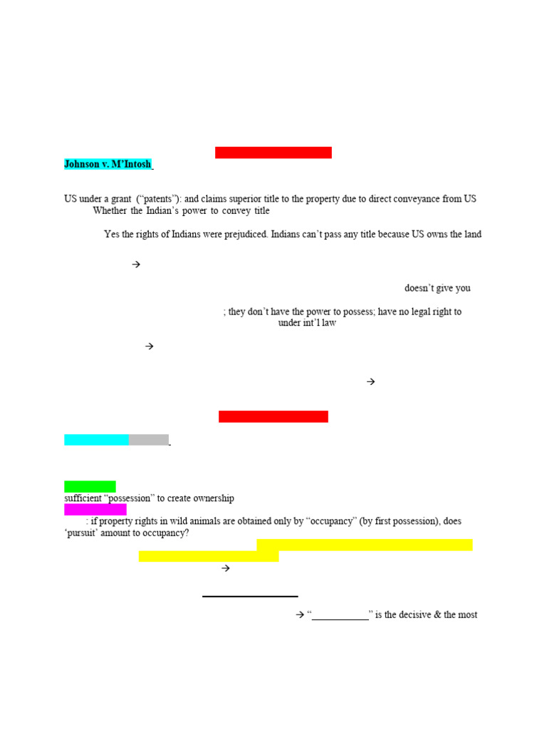 Property Acquisition: Discovery & Capture | PDF | Adverse Possession ...