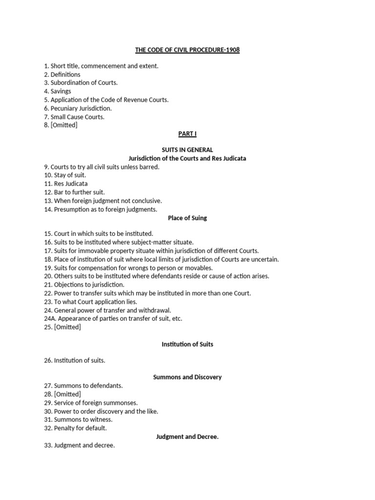 THE CODE OF CIVIL PROCEDURE | PDF | Bail | Magistrate