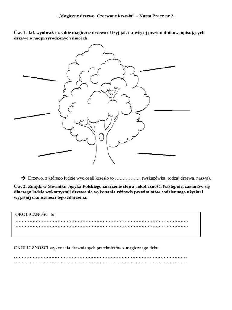 Magiczne Drzewo Karta 2 | PDF