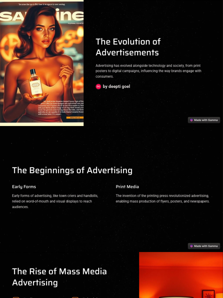 Evolution of Advertising Over Time | PDF | Advertising | Mass Media