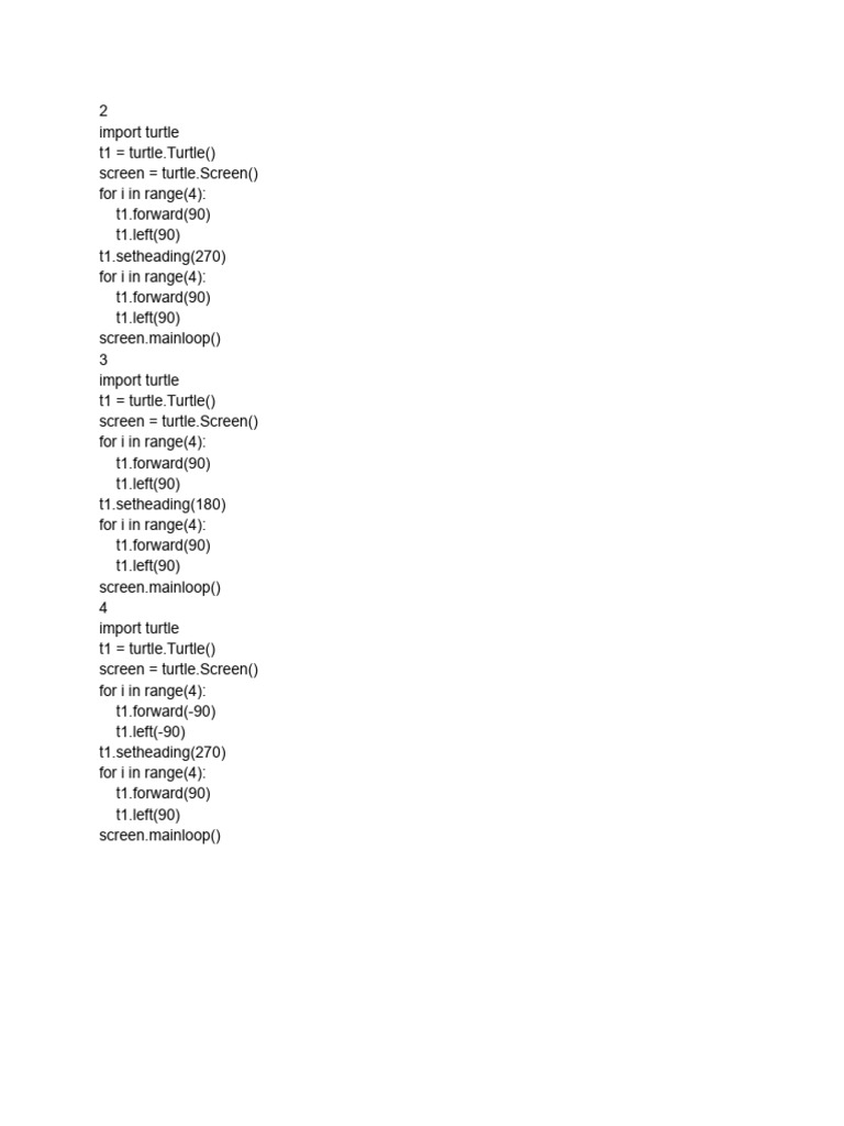 Turtle 1 | PDF