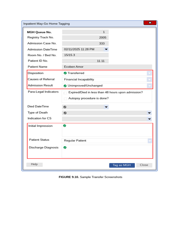 Inpatient Transfer and Disposition Records | PDF