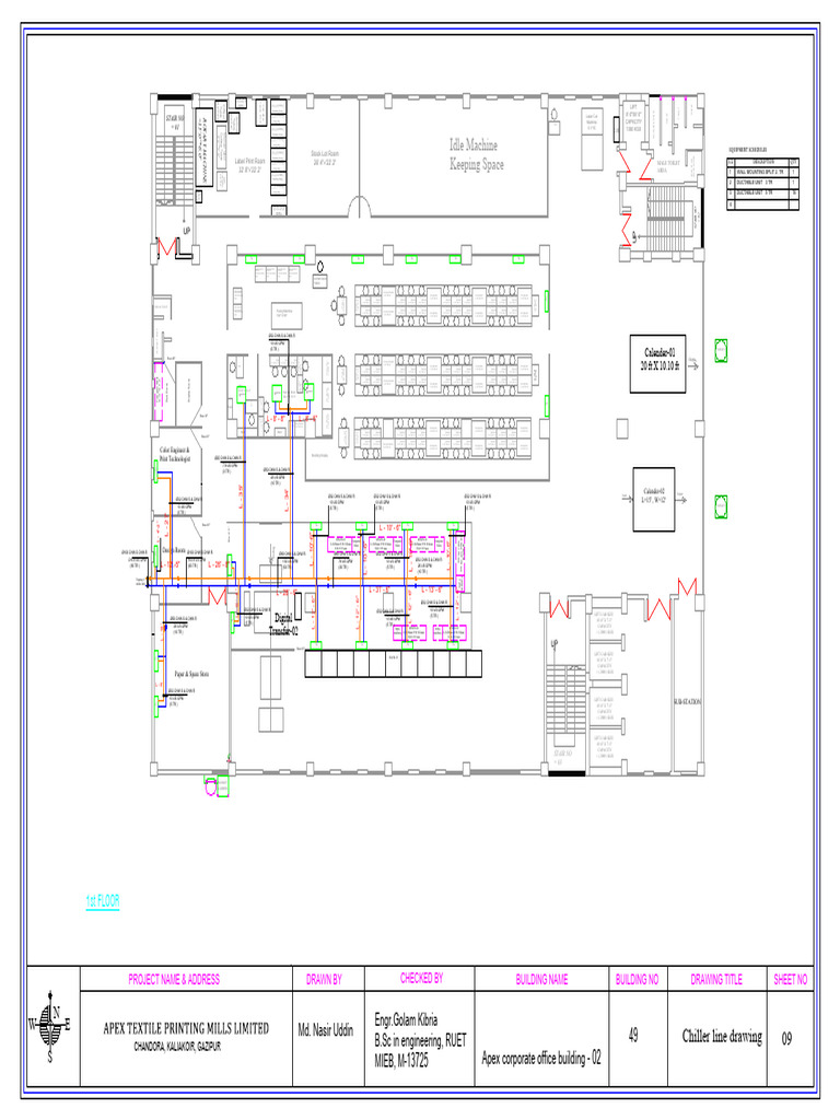 Apex Textile Printing Facility Layout | PDF | Manufactured Goods ...
