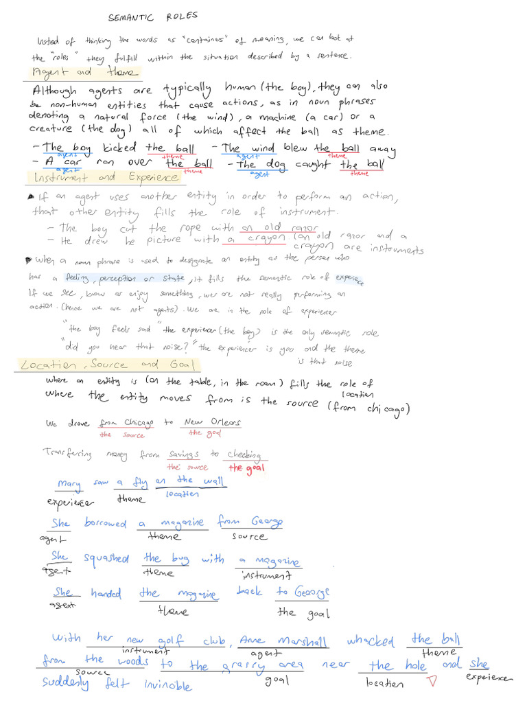 Kdi (Semantic Roles) | PDF