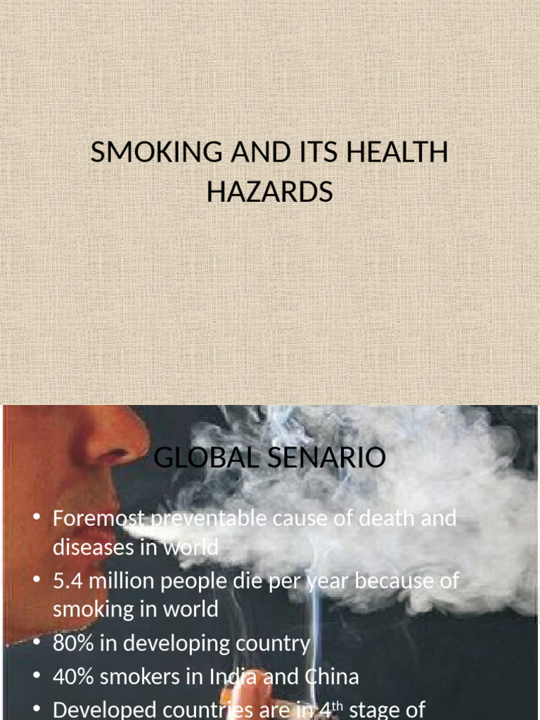 Smoking Health Risks and Cessation Strategies | PDF | Smoking | Tobacco ...