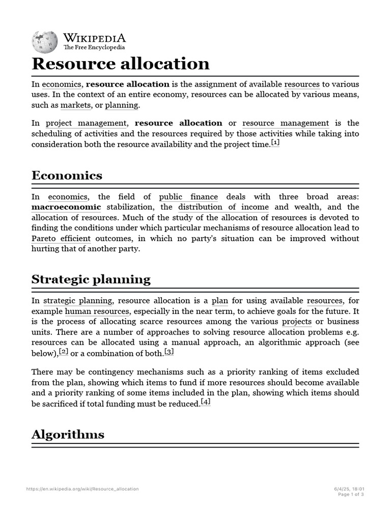 Understanding Resource Allocation in Economics | PDF | Economies