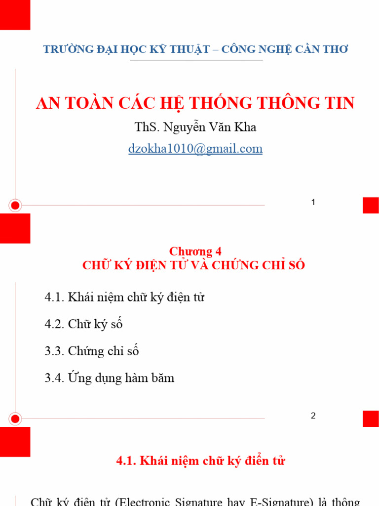 Chap 4 - Electronic Signatures and Digital Certificates | PDF