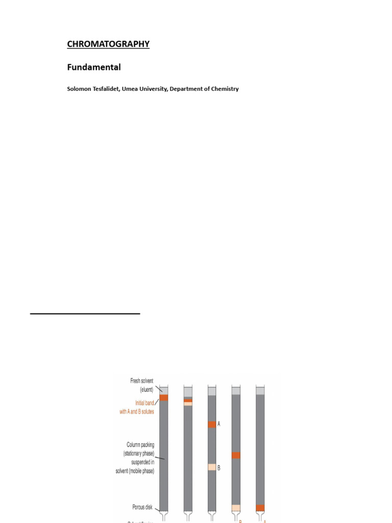 Fundamentals of Chromatography Explained | PDF | Chromatography | Chemistry