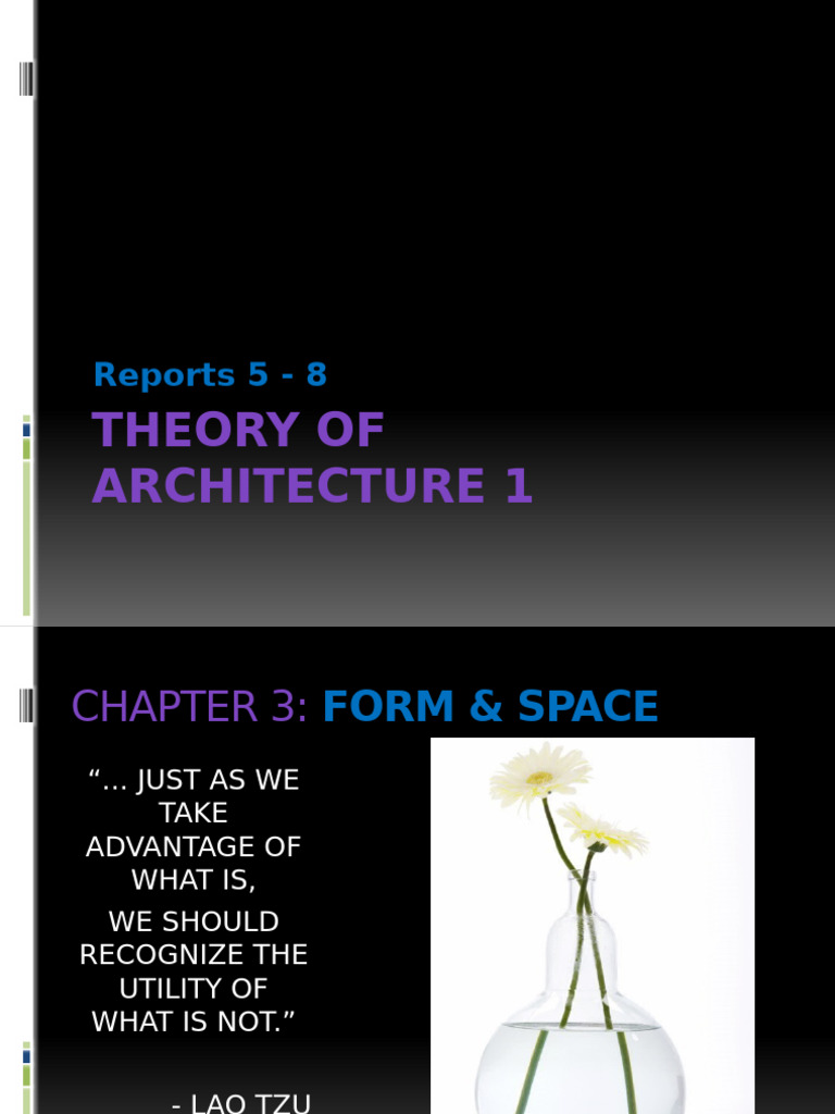 Form and Space in Architecture Theory | PDF | Space | Column