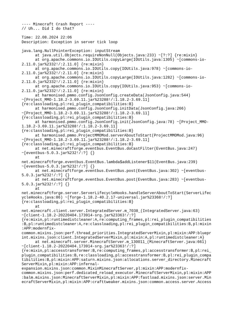 Crash 2024 08 22 - 22.06.26 Server | PDF | Central Processing Unit ...