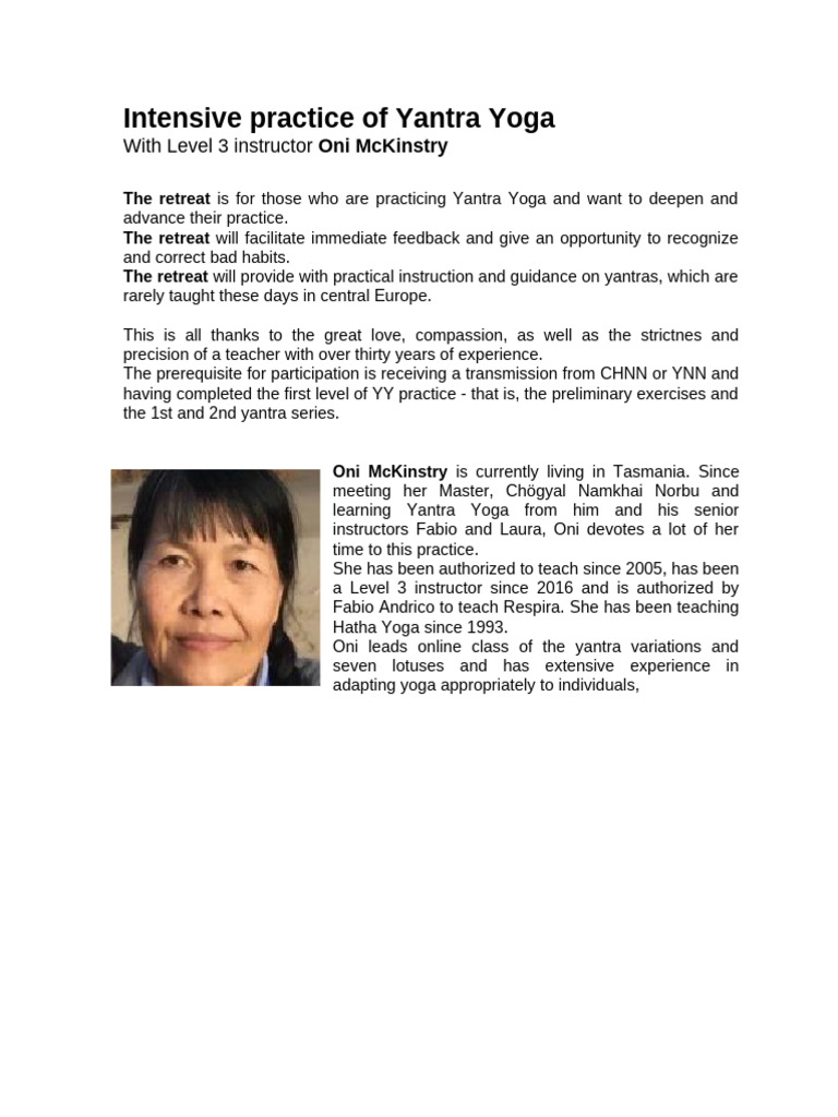 Retreat With Oni | PDF