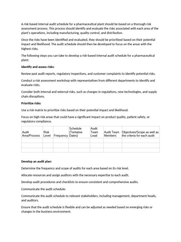 Identify and Assess Risks | PDF | Audit | Internal Audit