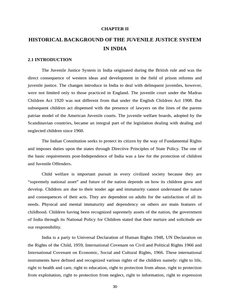 Juvenile Justice System History in India | PDF | Juvenile Delinquency ...